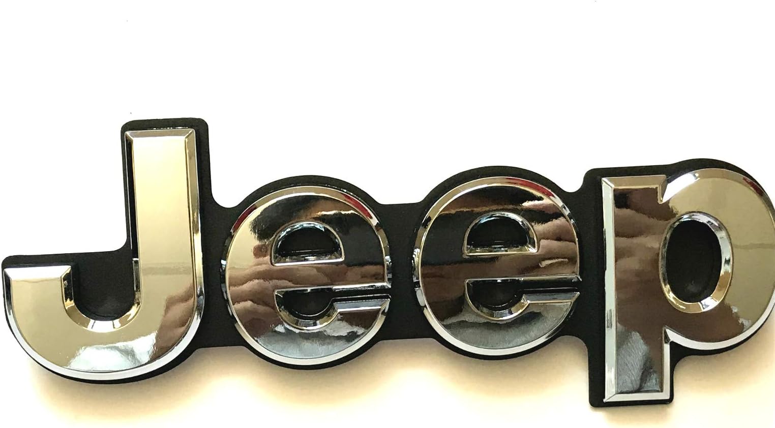 Lolosale Custom Front Hood Rear Trunk Tailgate Emblem For Grand Cherokee Badge Nameplate (Silver Trunk)