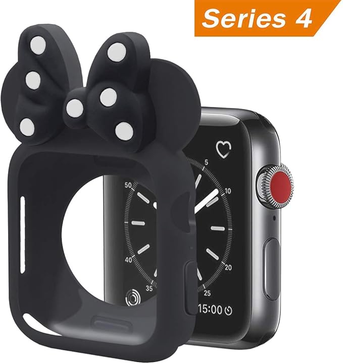 Amazon かわいいミニーケース Apple Watchシリーズ4用 トレーディングシリコンソフトtpuファッション かわいいマウスウォッチ保護 ケースカバー Iwatch 40mm 44mm全モデル対応 44mm スマートウォッチアクセサリ 通販