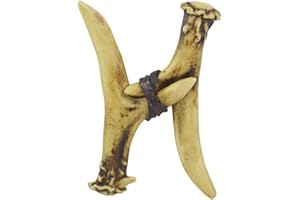 Pine Ridge Personalized Name Art 6" Antler Letter H Home Decor - 3D Western Decorative Hanging Wall Letters Decorations Deer Antler Monogram Hunting Sign Design - Unique Gift Ideas