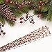 Resinta Red Pip Berry Garland Red Single Ply Pip Berry Garland for Christmas Craft Décor or Celebrations Embellishing, 42 Feet