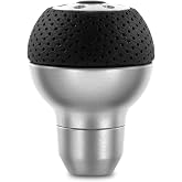 MOMO Motorsport Race Aluminum Shift Knob Black Airleather Insert - ALUAIR