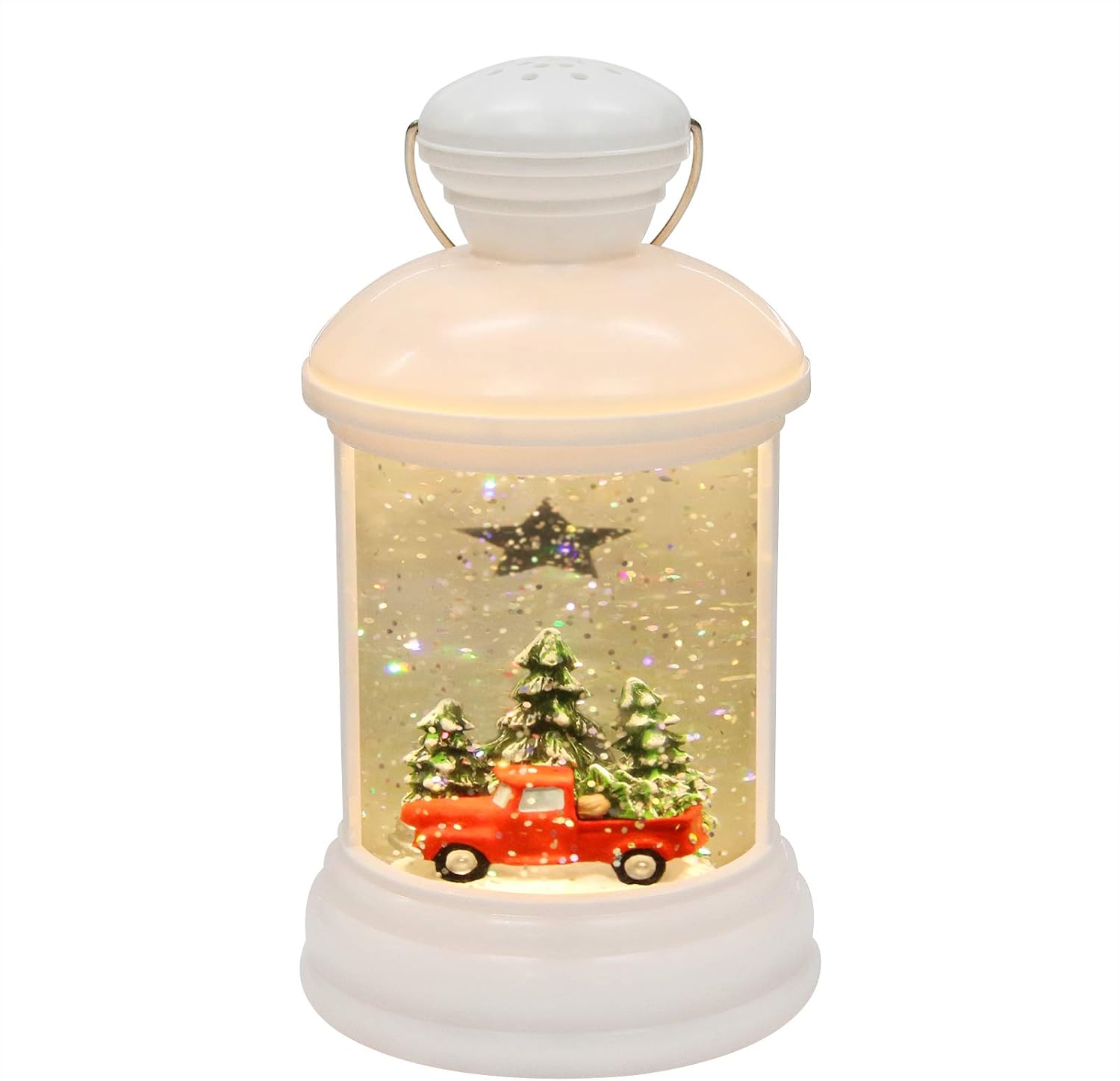 Amazon.com: Mingfuxin Musical Christmas Snow Globes Lantern - Lighted