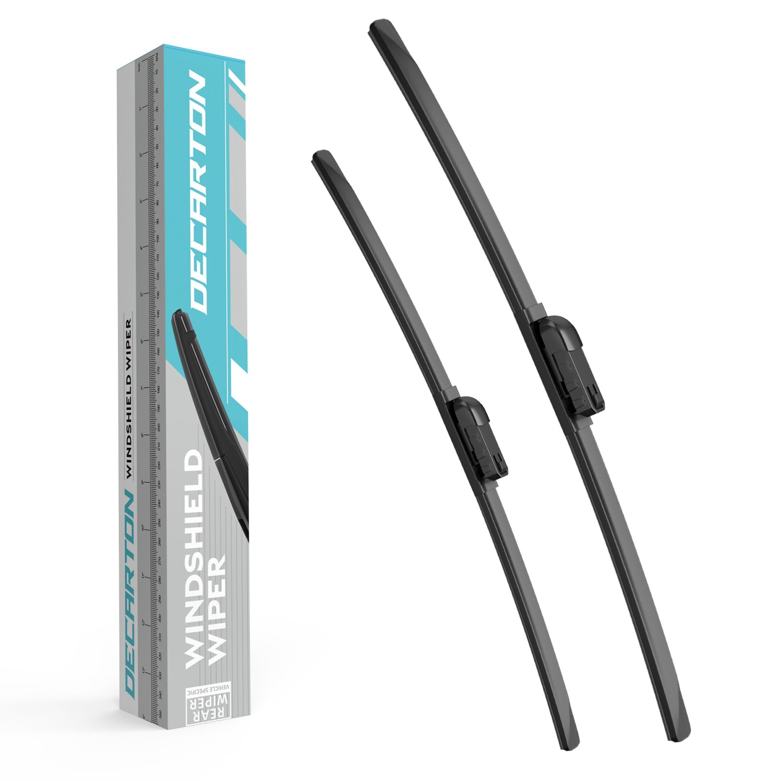 Photo 1 of 2-Piece Windshield Wipers For Audi A4 2009-2024 /A4 Allroad 2017-2023 /Q3 2015-2025/Q5 2009-2025 BMW X2 2024-2025 Replacement For All-season Front Wiper Blades Set