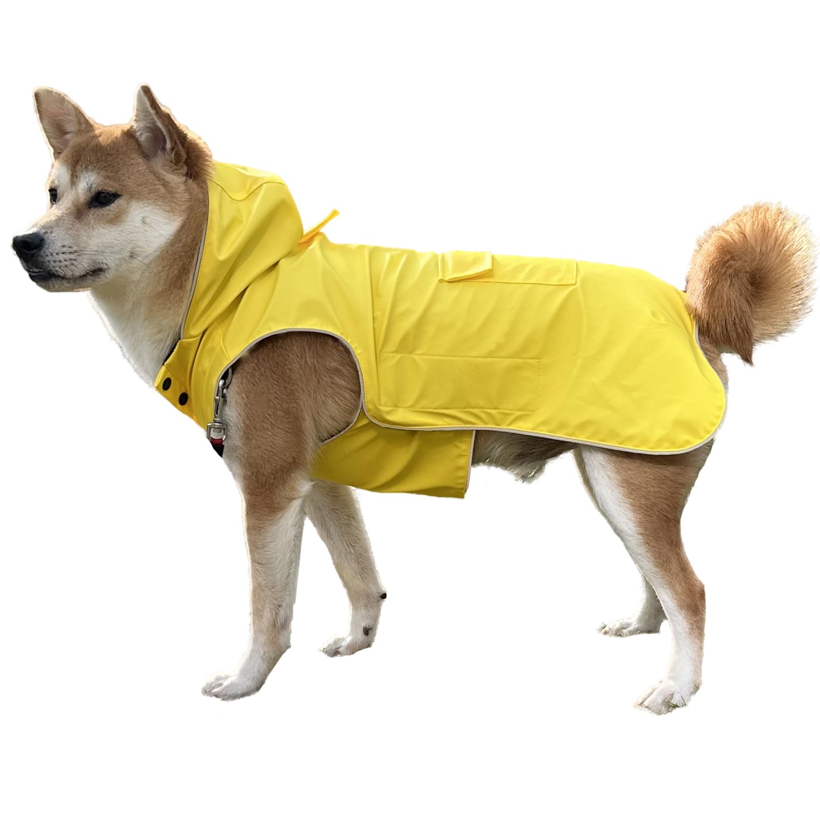 Not Stiffen Dog Raincoat Reflective, Adjustable, Easy Wear, from 2XSmall - 5XLarge Dogs, Soft Hand Feel Coating Raincoat for Outwear, Sports with Leash Hole (X-Small) — image 1