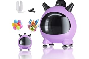 Froova Balloon Pump Electric, Portable Balloons Inflator Air Pump Dual Nozzle, 110V Small Electric Balloons Blower Machine Corded, 600W for Latex Foil Balloon Arch Garland Party Decorations Supplies