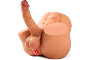 BIG SHOCKED Shemale Sex Doll with 7.2in Realistic Huge Dildo, Unisex Trans Sex Dolls Flexible Cock Gay Sex Toys for Women Ela