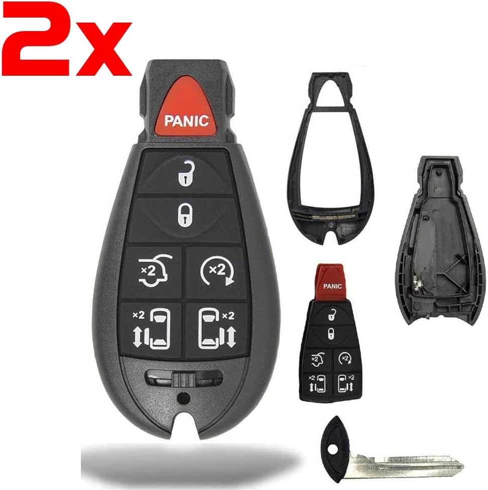 2 New Keyless Entry 7 Buttons Remote Start Car Key Fob M3N5WY783X Case