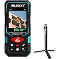 MILESEEY 330Ft Outdoor Laser Measure with Camera Viewfinder, Includes Adjustable Aluminum Tripod with Portable Handle and Protection Case for Protection and Organization