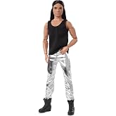 Barbie Signature Looks Ken Doll (Long Brunette Hair) Fully Posable Fashion Doll Wearing Black Tank Top &amp; Metallic Pants, Gift for Collectors