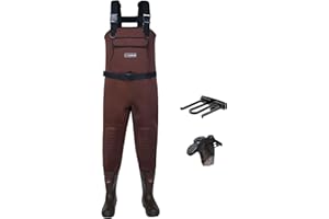 HISEA Chest Waders for Men, Waterproof 4.5mm Neoprene Fishing & Hunting Wader with Boots, Mens Womens Bootfoot Waders