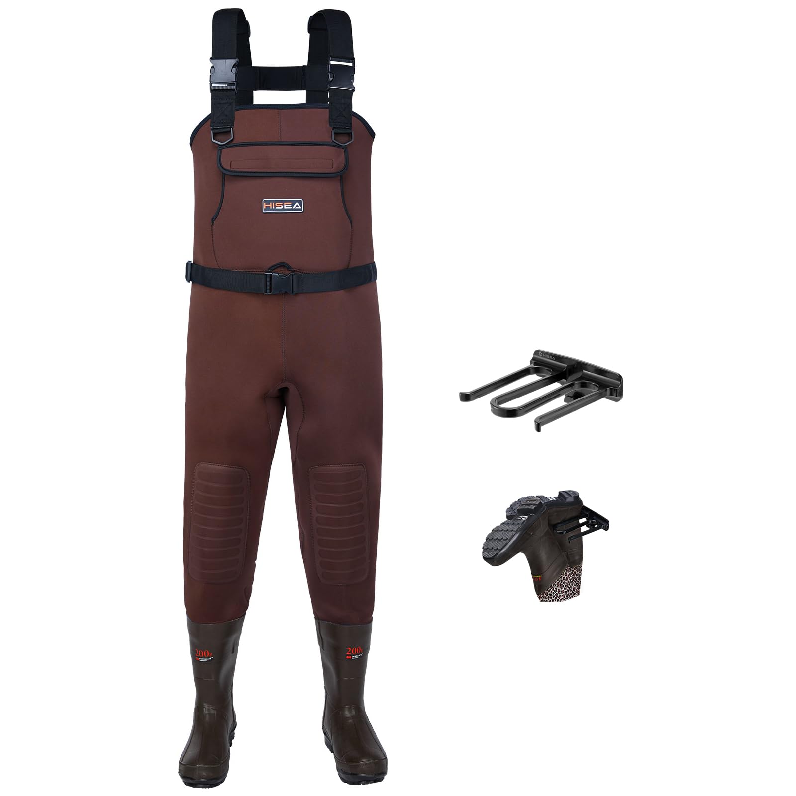 HISEA Neoprene Fishing Chest Waders for Men with