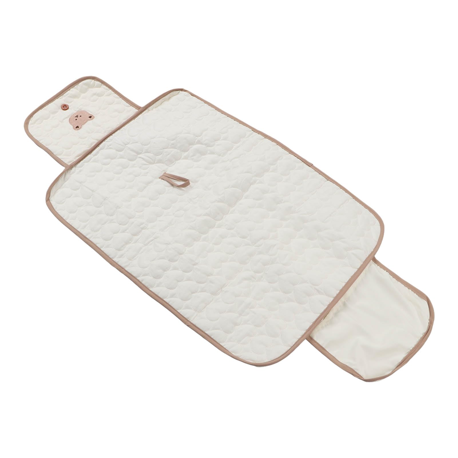 Baby Portable Changing Diaper Pad, Foldable Waterproof Travel Diaper Changing Mat for Newborn (Little Bear)