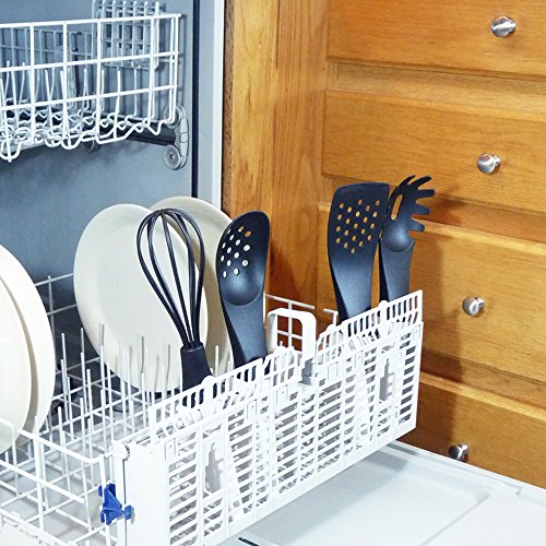 Kitchen Utensils, 6 Piece Cooking Utensil Set With Holder, Bold Modern Kitchen Utensil Set With Floating Heads - Thumbnail 5