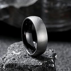 King Will BASIC 9MM Titanium Ring Brushed Matte