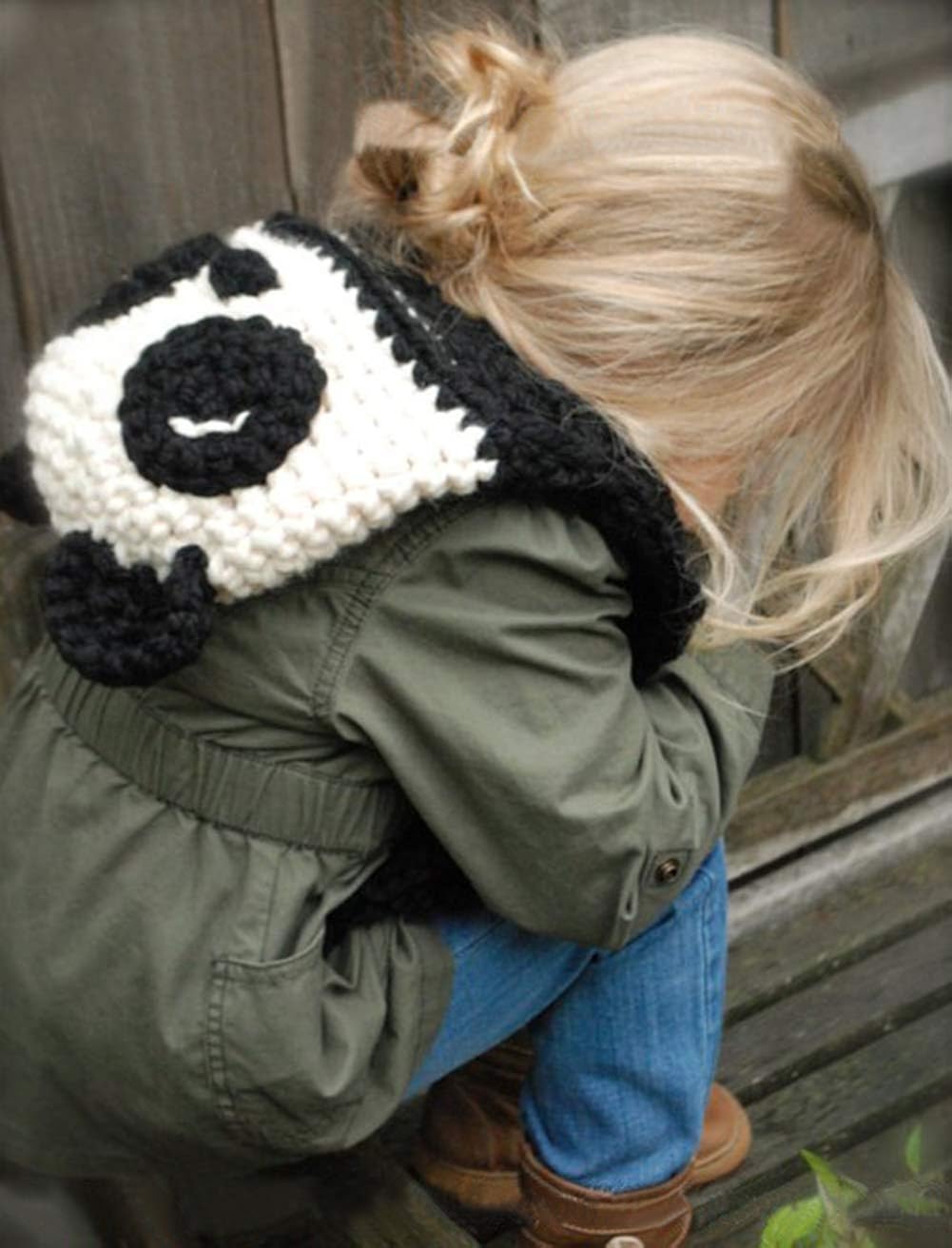 TDEOK Bambino Ragazzi Ragazze Inverno Senza Maniche Solido Cappotto Orecchie Orso Giacca Con Cappuccio Addensare Antivento Cerniera Caldo Vestito Calzini, a, 18-24 mesi