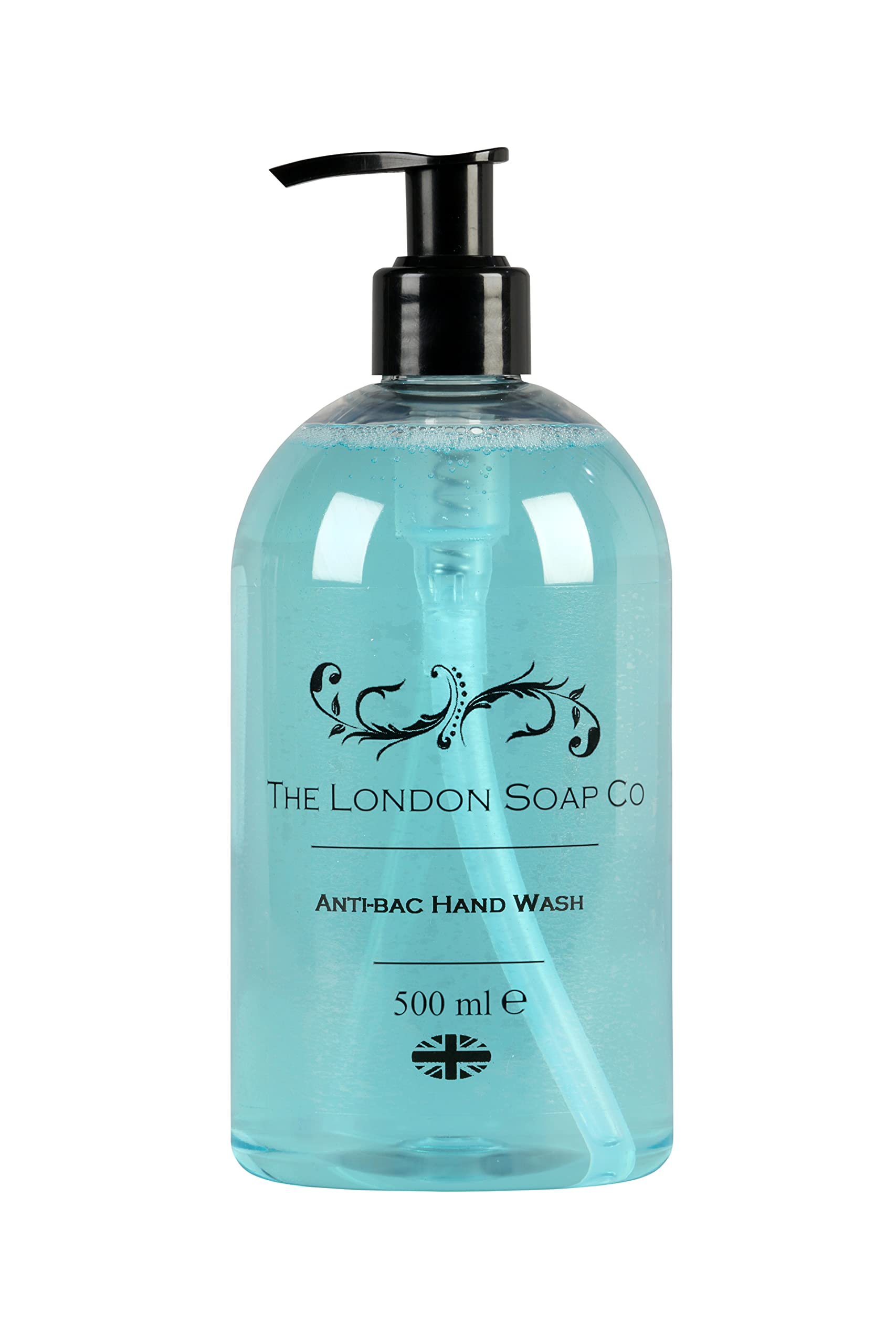 London Soap Co. Anti-Bac Hand Wash - Luxury Liquid Hand Soap - Antibacterial Handwash - Effective Germ-Killing Hand Soap - Soft on Skin, 500ml