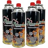 Butane Gas for Portable Gas Range, Portable Stove 8oz (4 Packs) Made in Korea