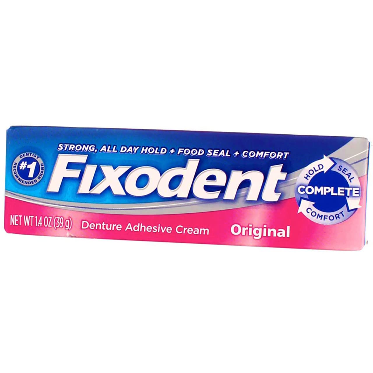 Photo 1 of ** 4 **Fixodent Denture Adhesive Cream Original Original - 1.4 oz