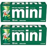 Mini 7up Sodas - 10 pack (2 cases of 10 packs for a total of 20 cans)