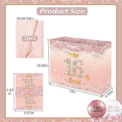 Vichona Rose Gold 16th Birthday Gift Bag for