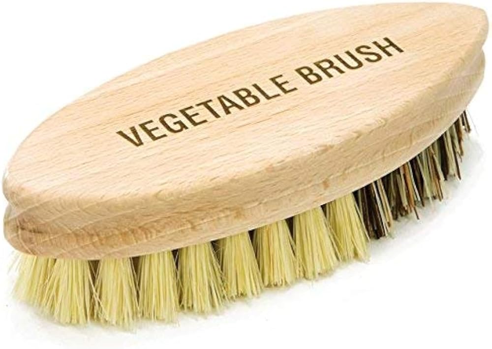 Eddingtons Vegetable Brush Palm-Sized Stiff Bristles for Cleaning Veg