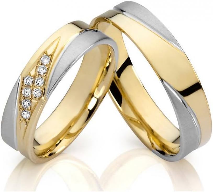 His & Hers Matching Set Titanium Steel Wedding Band Ring Sold by Pair, Free Engraving