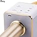 Finity Wireless Q7 Karaoke Microphone, Portable Handheld Bluetooth Condenser Microphone and Speaker Iphone and Android by Finity (Gold)