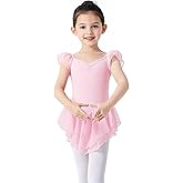 Twirbalux Girls Dance Dress, Girls Ballet Leotard with Skirt for Ballet, Gymnastics