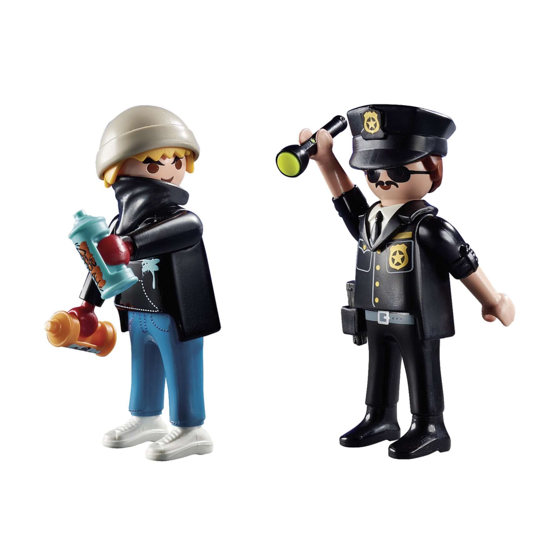 Playmobil 70822 Police Man/Sprayer, Fun Imaginative Role-Play, PlaySets Suitable for Children Ages 4+