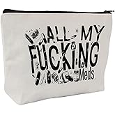 ZOCIGIFTS Medicine Storage Pouches, Makeup Bag for Travel - Zipper Cosmetic Storage Bag with Vibrant Designs, Multi-Use Functionality (Gift for Birthdays, Graduation, Christmas) (Style F)