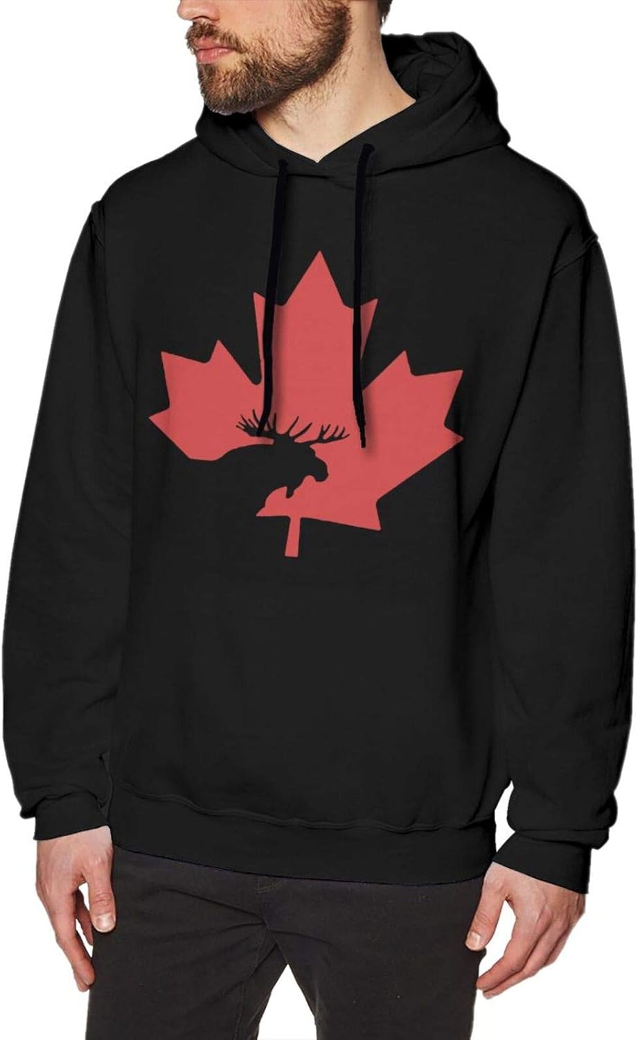 Canada Maple Leaves Herren Polyester Fleece Hoodie Herren Mode Athletic
