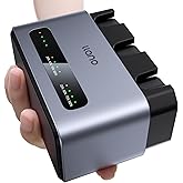 llano 3-Pack NP-W235 Batteries and 30W Fast Charger for Fujifilm GFX100RF, XT5, XT4, VG-XT4, X-S20, GFX100S, GFX50S II, Heat Dissipation Aluminum Alloy Body, 2400mAh Capacity, LED Diisplay