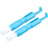 Mudder 2 Pack Sewing Machine Needle Threader, Blue | Automatic Needle Threader, Quick Sewing Threading Tool, Plastic Grip, Holds Firmly, Easy to Use, for Hand and Machine Sewing
