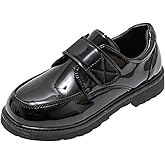 Children Leather Shoes Shiny Boys British Black Youth Students School Performance Dress Shoes for Formal Occasions