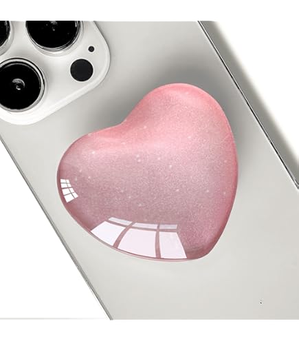 Supporto Porta Telefono 3D A Forma Di Orso Con Paillettes – Impugnatura Pieghevole Per Smartphone