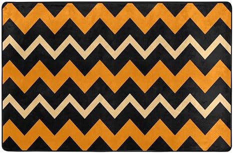 Blived Badematten-Teppich,Nahtloser bunter Zickzack-Chevron-Muster