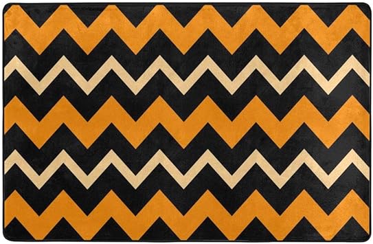 Blived Badematten-Teppich,Nahtloser bunter Zickzack-Chevron-Muster