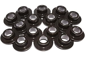 COMP Cams 787-16 7 Degree Steel Retainer Set of 16 11/32" Valve w/ 26915/26918 Beehive Springs, Black