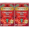 Twinings Christmas Tea - Black Tea Blended with Spicy and Aromatic Clove and Cinnamon, Tea Bags Individually Wrapped, 20 Count Ea (Pack of 2)
