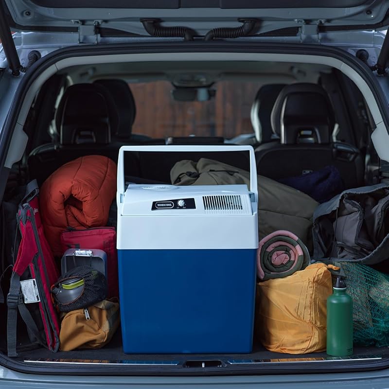 ME27 Glacière électrique portable, 26 litres, 12 V et 230 V pour voiture, camion, camping-car, bateau et prise de courant