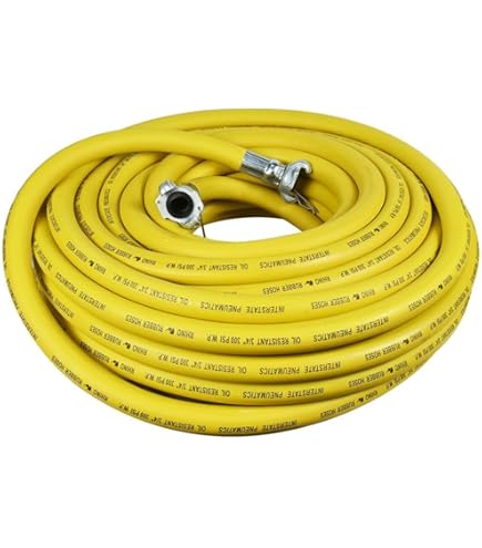 Interstate Pneumatik Druckluftschlauch – Gummi, 50 Fuß (ca. 15 M), 3/10,2 Cm Durchmesser, 300 PSI, Für Jackhammer