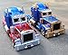 YARMOSHI Transforming Robot Truck 2 in 1 Action Figure, Autobot. This Remote Control Fighter Toy has a USB Connection for Easy Charging. Made of Safe, Sturdy Materials, (Blue-Gold)