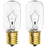 Belleone Light Bulb Fits for LG Microwave Oven - Compatible with LG Frigidaire Ken-More Whirlpool GE Over the Range Microwave, Dimmable 125V 30W E17 Base, Kitchen Night Light, Replaces 6912W1Z004B