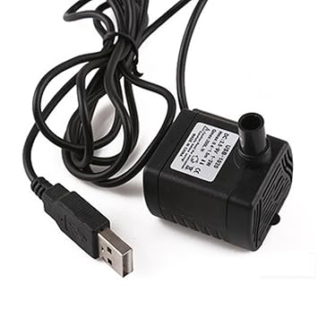 knowing 3W USB Mini Tauchpumpe Wasserpumpe,DC3.5V-9V,3W,200L/H,USB-Wasserpumpe,Für Aquarium, Teich, Aquarium, Hydroponik oder