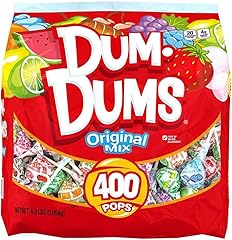 Dum Dums Original Mix 400 ct. Bag - All-Time Classic Flavors, Assorted Suckers in Bulk Candy Bag, Individually Wrapped Lollip