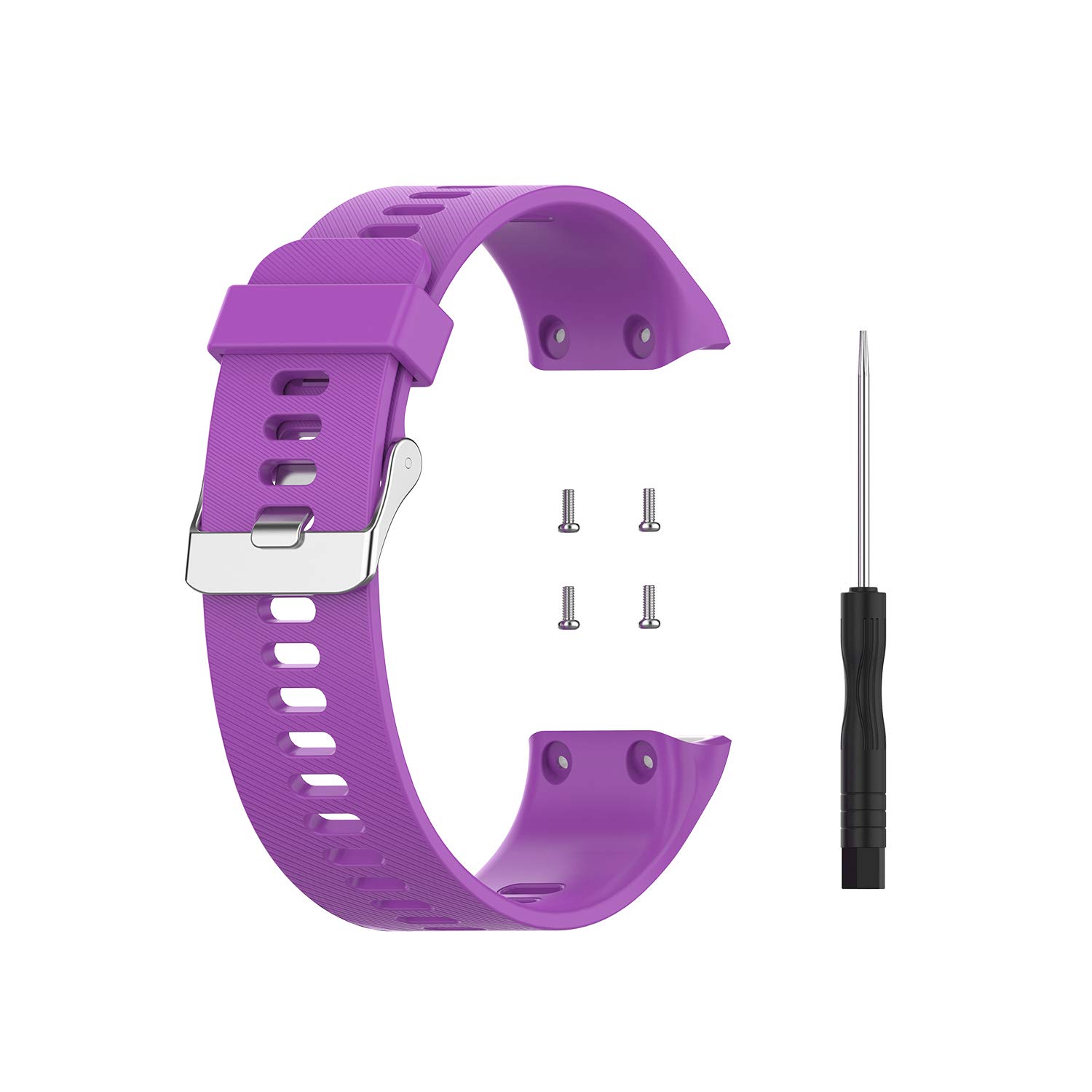 Forerunner 35 Accessories Straps,Replacement Silicone Sport Wrist Bands Watchstraps with Tool Kits for Garmin Forerunner 30,35 GPS Running Watch,Waterproof