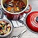 Le Creuset Enamel-on-Steel 6-Quart Covered Stockpot, Cerise (Cherry Red)