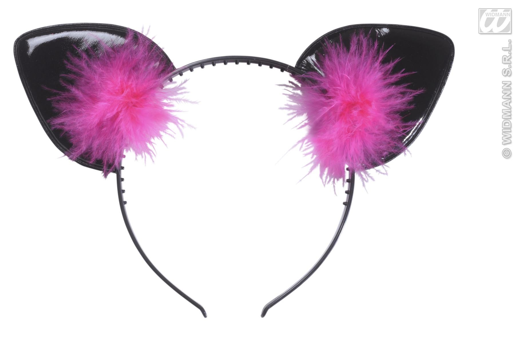 Cat Ears With Feathers Accessory for Fancy Dress