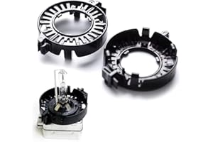 iJDMTOY One Pair D1S D3S OEM Light Bulbs Adapter Clip Rings Retainer Holders Compatible with Varieties of European Vehicles