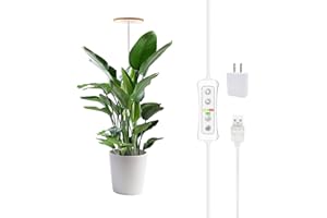yadoker Plant Grow Light, LED Growing Light Full Spectrum for Indoor Plants,Height Adjustable, Automatic Timer, 5V Low Safe Voltage,Idea for Large Plant Light